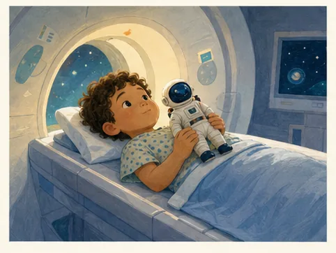 Illustration from Jun and the Space Camera